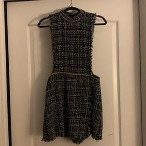 Zara teeed romper with silver chain detailing